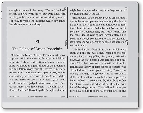 eBookReader Onyx BOOX Go 10 3 Gen II dagslys